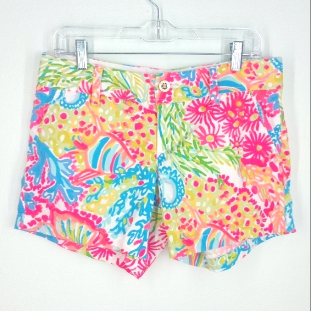 Lilly Pulitzer Callahan Shorts in Multi Lovers Coral Size 6